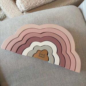 GUC $45 LABEL LABEL Rainbow Cloud Puzzle Pastel Pink FSC Certified Wooden